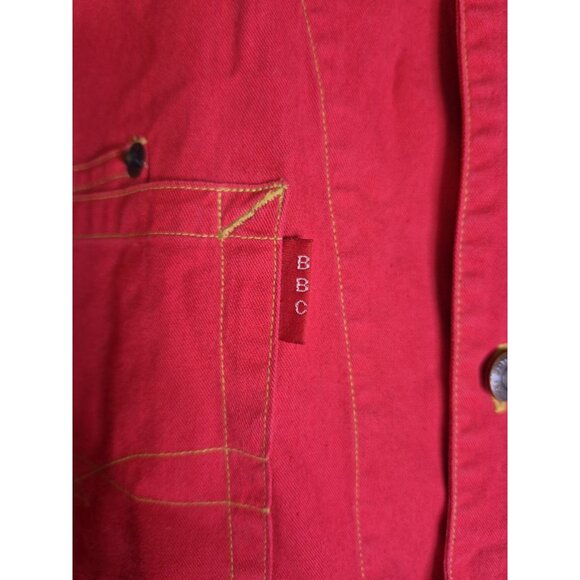 VTG Bugle Boy Long Sleeve Metal Button Up Red Western Shirt Men's Sz L NEW - Picture 12 of 13